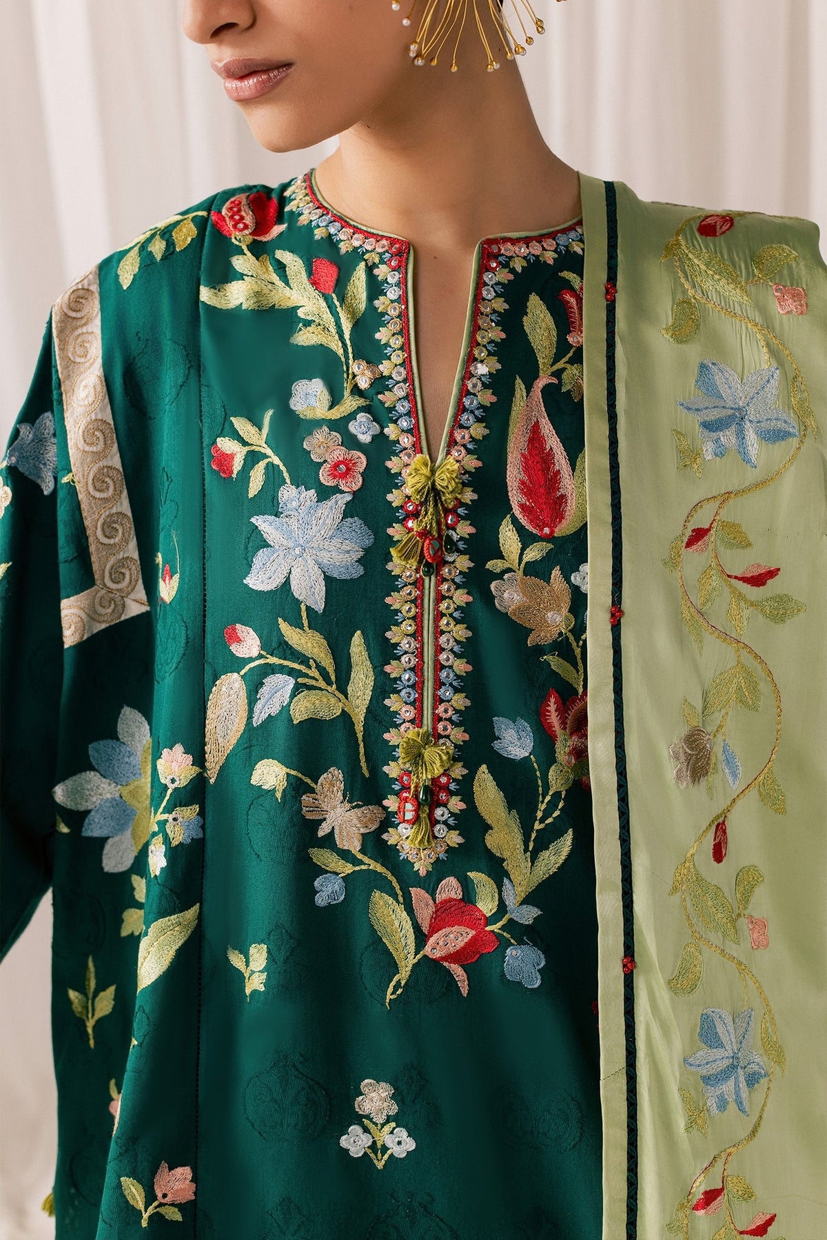 Elan | Stitched Pret 26 | DEODAR (EL26-12 A ST) by Elan - Designer Dress  - Type : Ladies Clothes - Available at Libayah - 100% Original 