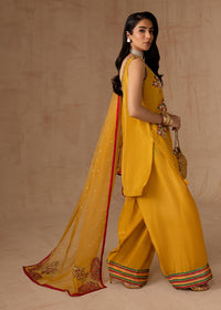 Maria Osama Khan | Noir Bliss Luxury Formals | Marigold Muse by Maria Osama Khan - Designer Dress - Type: Ladies Clothes - Available at Libayah - 100% Original