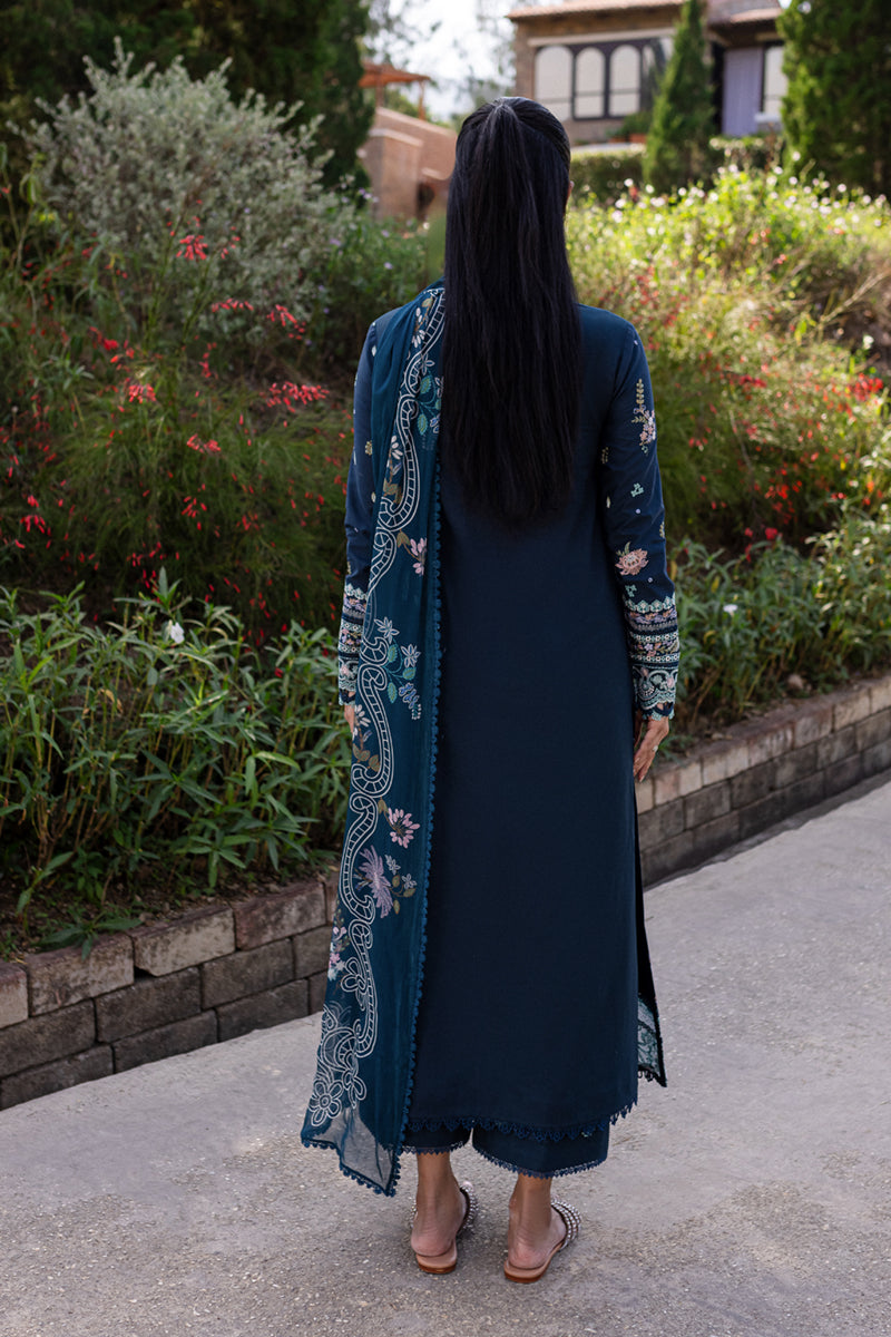 Qalamkar | Q Line Lawn 25 | QM-01 Bleu by Qalamkar - Designer Dress - Type: Ladies Clothes - Available at Libayah - 100% Original