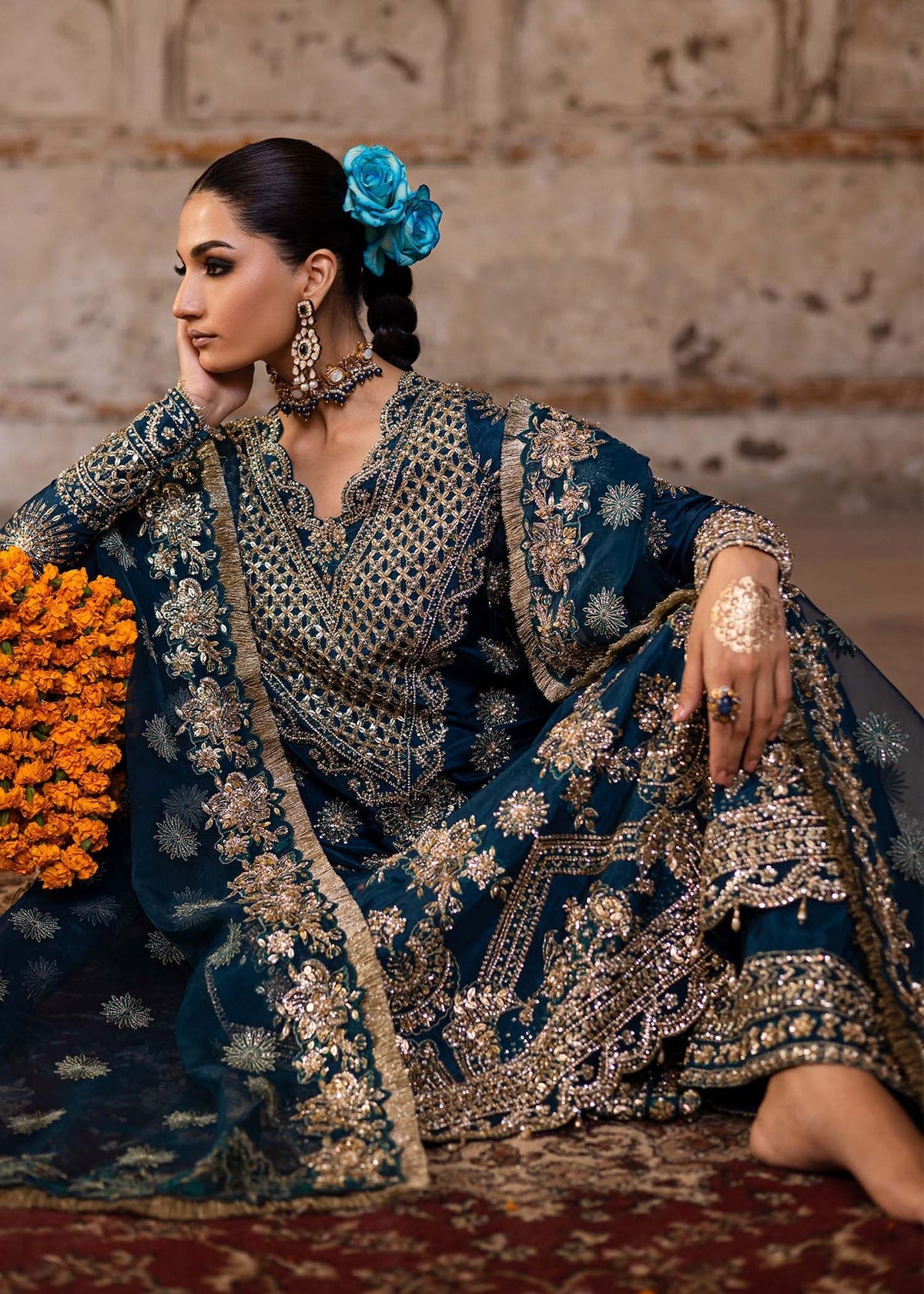 Akbar Aslam | Dastaan Luxury Formals | Zinia by Akbar Aslam - Designer Dress - Type: Ladies Clothes - Available at Libayah - 100% Original