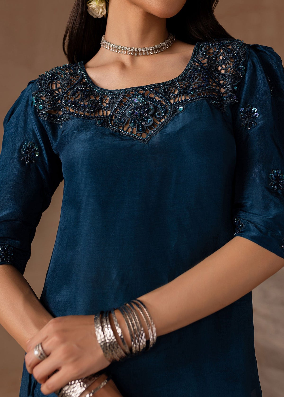 Maria Osama Khan | Noir Bliss Luxury Formals | Royal Sapphire by Maria Osama Khan - Designer Dress - Type: Ladies Clothes - Available at Libayah - 100% Original