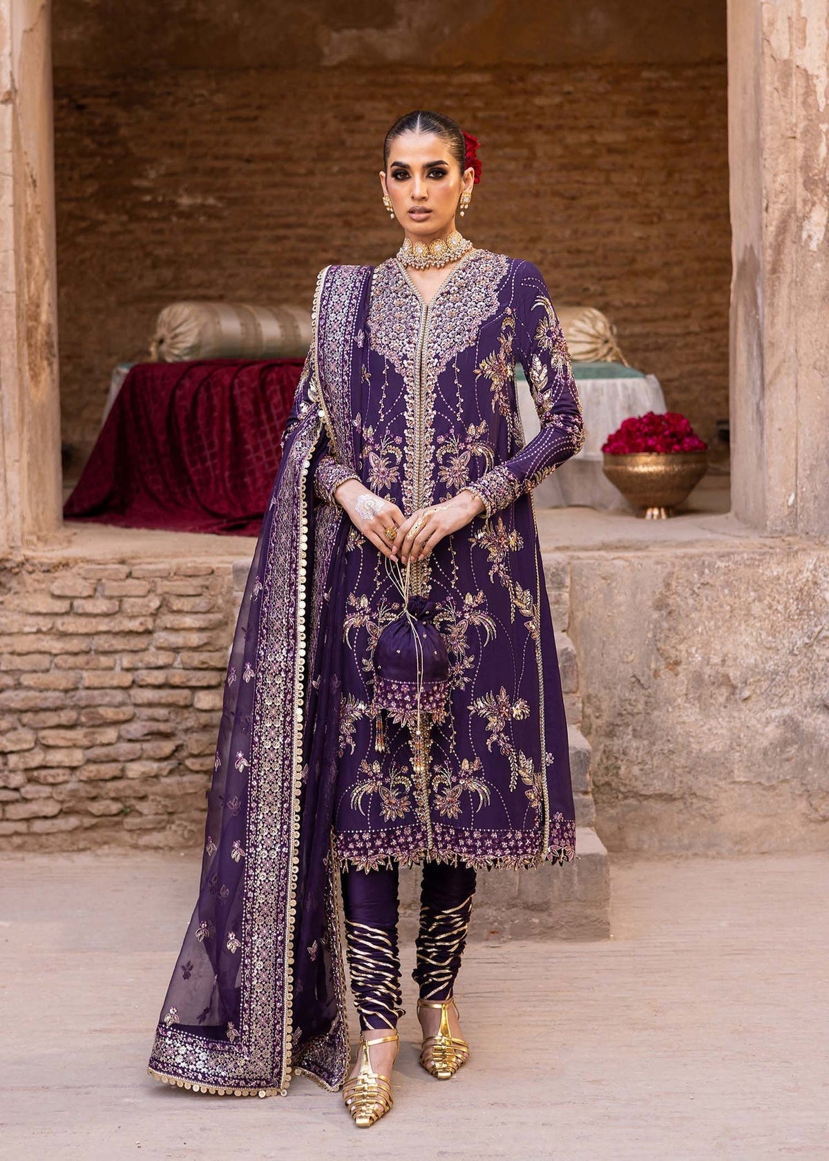 Akbar Aslam | Dastaan Luxury Formals | Haniye by Akbar Aslam - Designer Dress - Type: Ladies Clothes - Available at Libayah - 100% Original