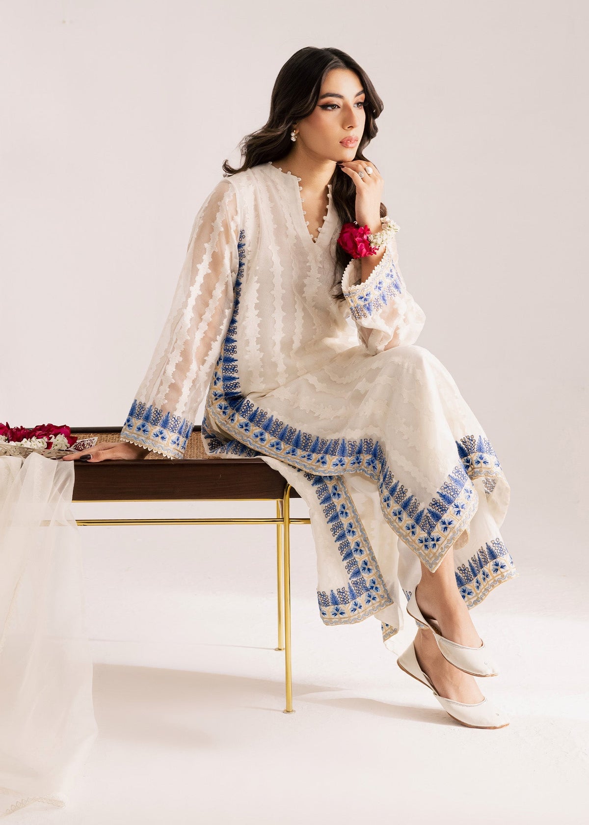 Sadaf Fawad Khan | Silk Luxury Pret 26 | Amaris by Sadaf Fawad Khan - Designer Dress  - Type : Ladies Clothes - Available at Libayah - 100% Original 