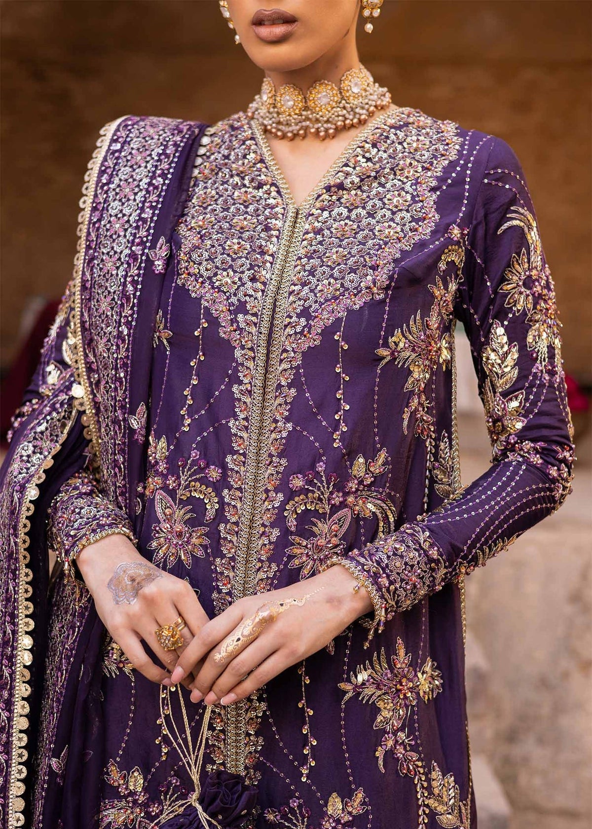 Akbar Aslam | Dastaan Luxury Formals | Haniye by Akbar Aslam - Designer Dress - Type: Ladies Clothes - Available at Libayah - 100% Original