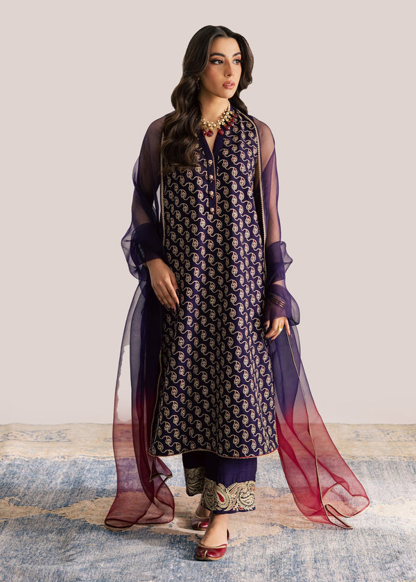 Sadaf Fawad Khan | Silk Luxury Pret 26 | Riham by Sadaf Fawad Khan - Designer Dress  - Type : Ladies Clothes - Available at Libayah - 100% Original 