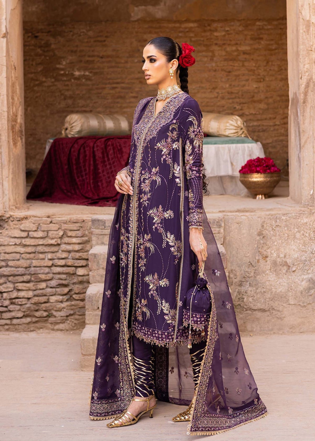 Akbar Aslam | Dastaan Luxury Formals | Haniye by Akbar Aslam - Designer Dress - Type: Ladies Clothes - Available at Libayah - 100% Original