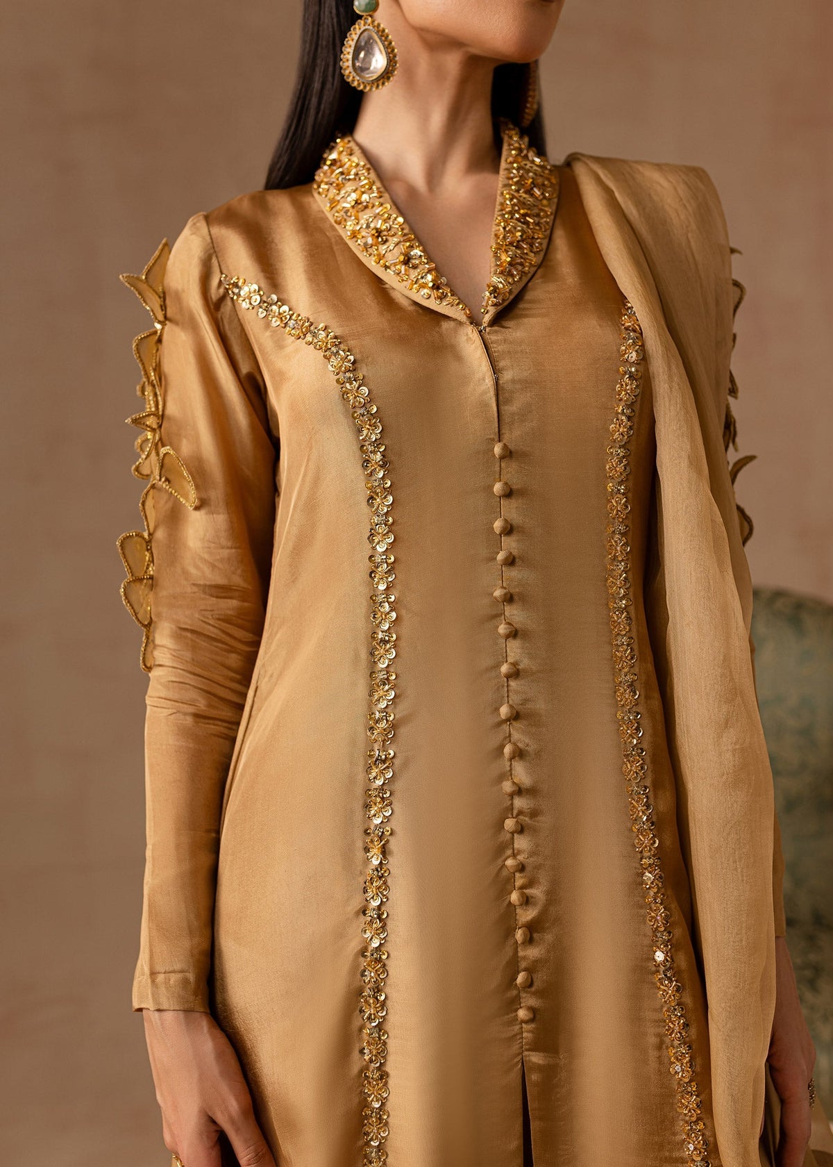 Maria Osama Khan | Noir Bliss Luxury Formals | Bliss by Maria Osama Khan - Designer Dress - Type: Ladies Clothes - Available at Libayah - 100% Original