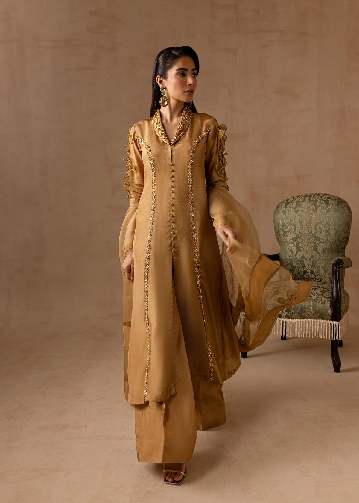 Maria Osama Khan | Noir Bliss Luxury Formals | Bliss by Maria Osama Khan - Designer Dress - Type: Ladies Clothes - Available at Libayah - 100% Original