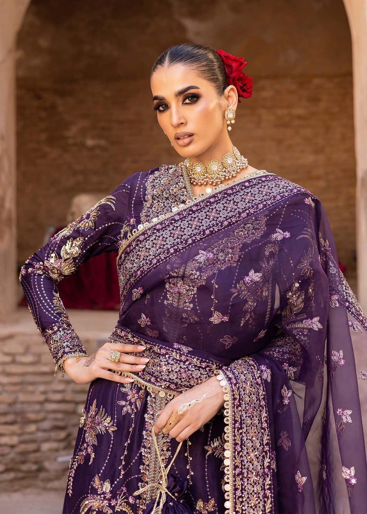 Akbar Aslam | Dastaan Luxury Formals | Haniye by Akbar Aslam - Designer Dress - Type: Ladies Clothes - Available at Libayah - 100% Original