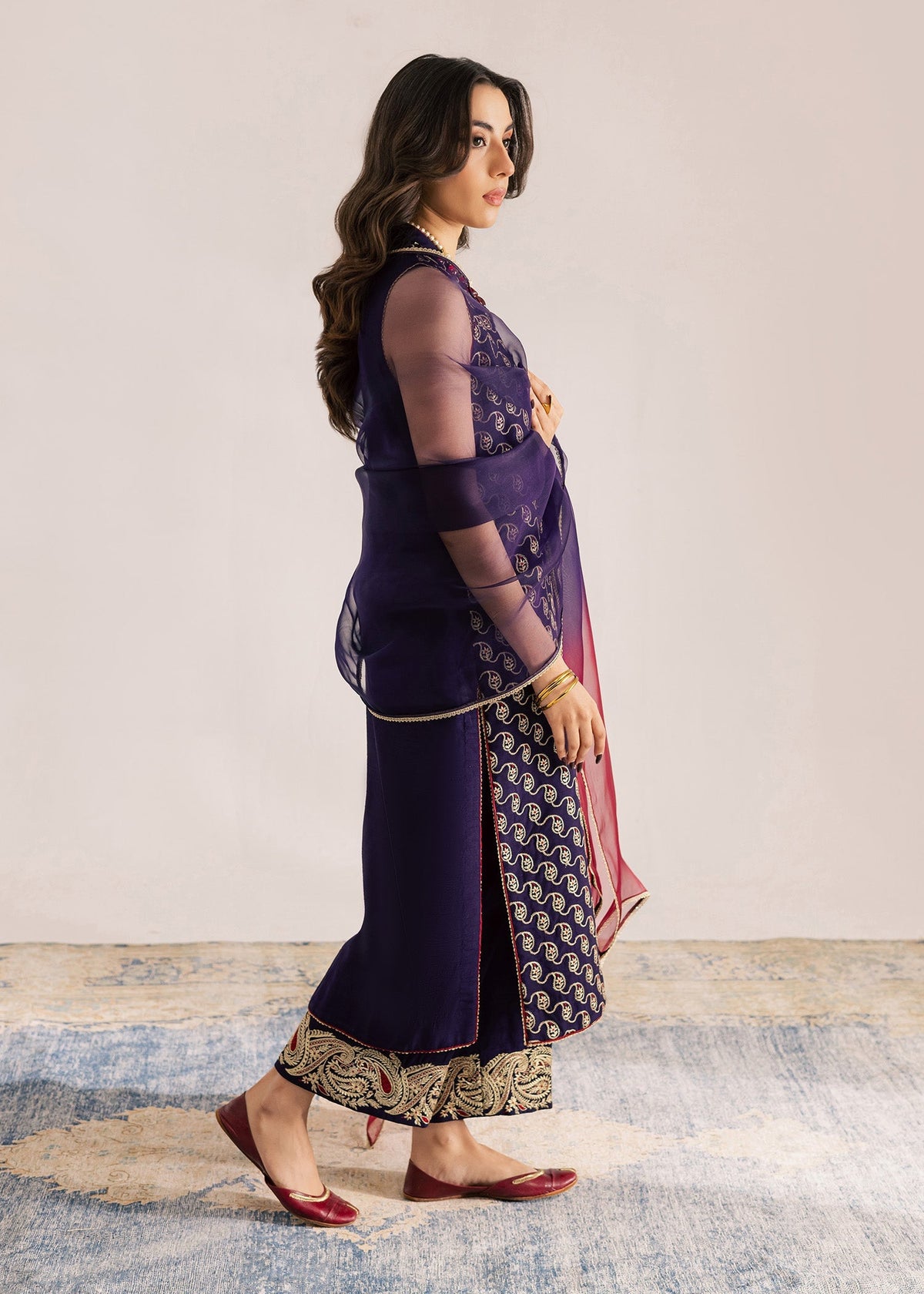 Sadaf Fawad Khan | Silk Luxury Pret 26 | Riham by Sadaf Fawad Khan - Designer Dress  - Type : Ladies Clothes - Available at Libayah - 100% Original 
