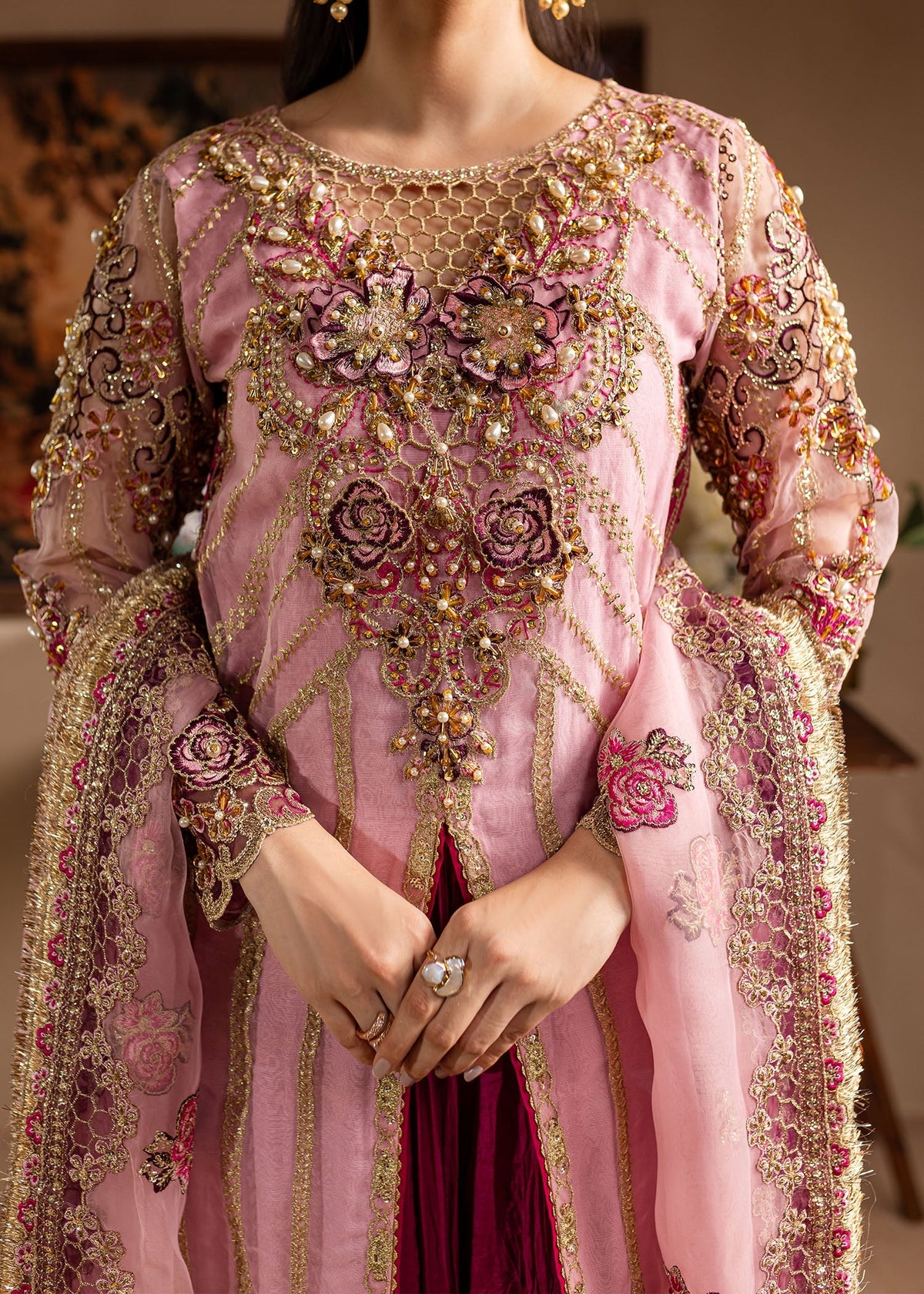 Maria Osama Khan | Lamhay Wedding Festive | Zarmina by Maria Osama Khan - Designer Dress - Type: Bridal - Available at Libayah - 100% Original
