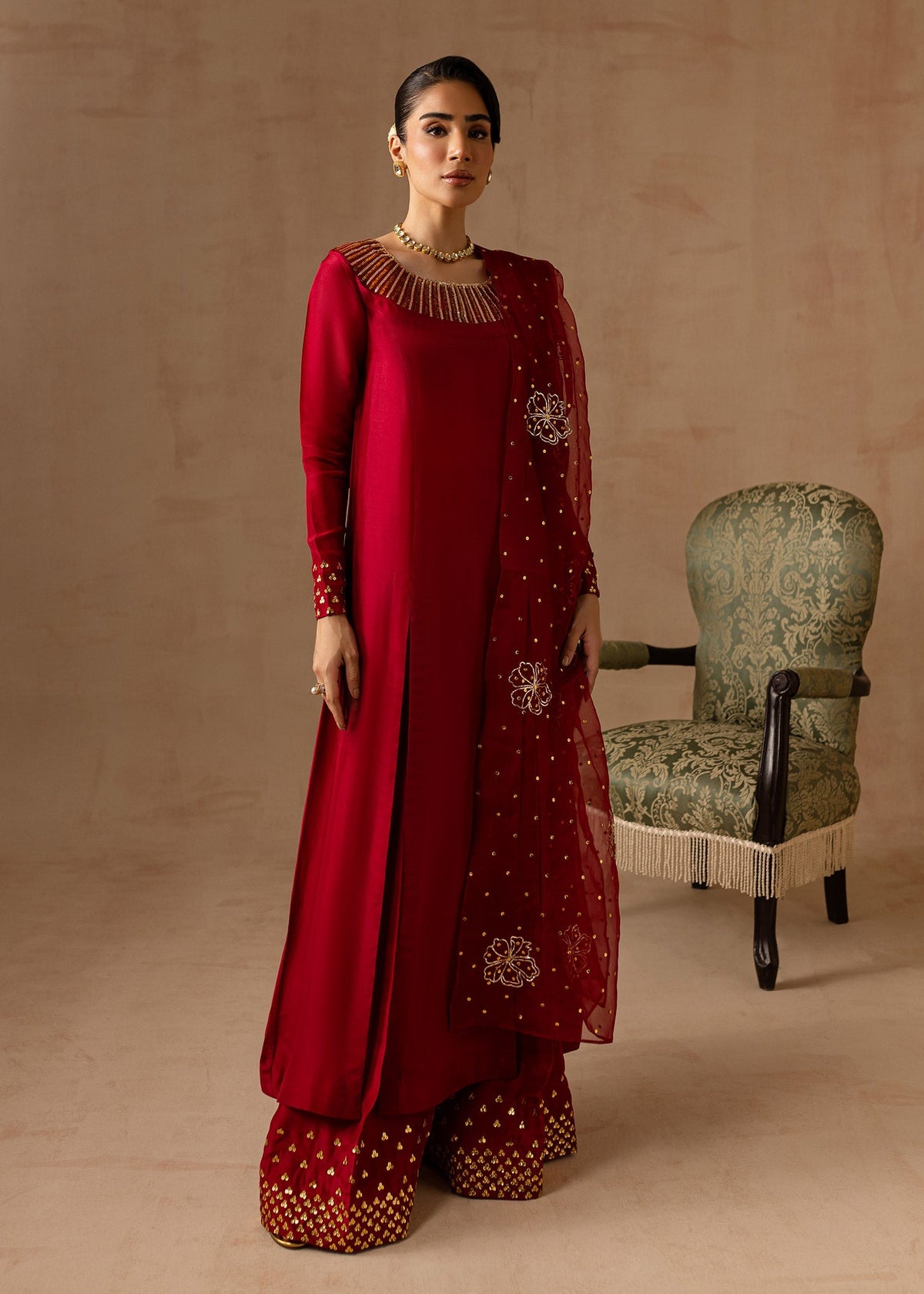 Maria Osama Khan | Noir Bliss Luxury Formals | Ruby by Maria Osama Khan - Designer Dress - Type: Ladies Clothes - Available at Libayah - 100% Original