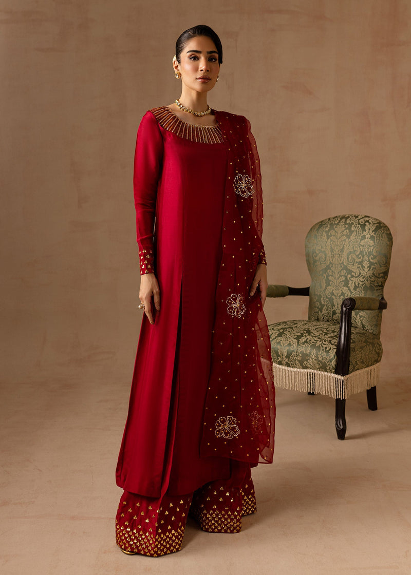 Maria Osama Khan | Noir Bliss Luxury Formals | Ruby by Maria Osama Khan - Designer Dress - Type: Ladies Clothes - Available at Libayah - 100% Original