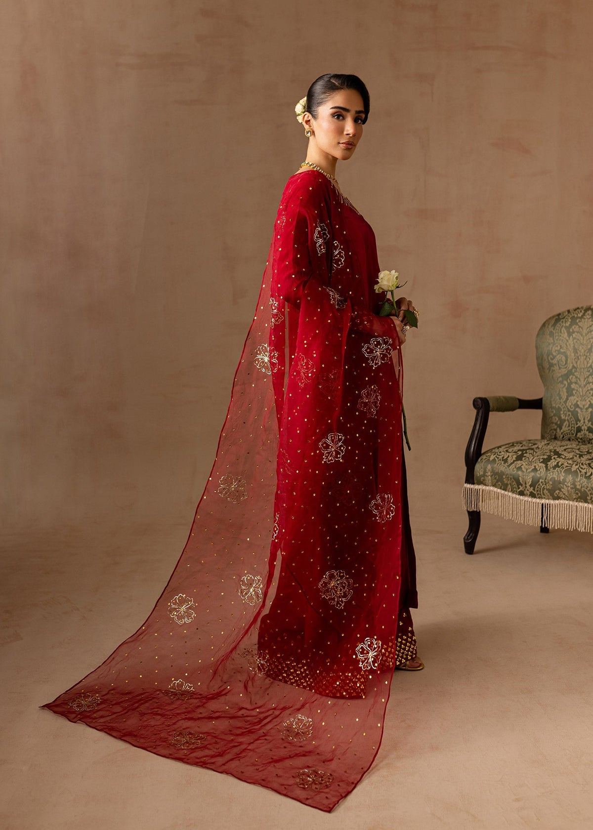 Maria Osama Khan | Noir Bliss Luxury Formals | Ruby by Maria Osama Khan - Designer Dress - Type: Ladies Clothes - Available at Libayah - 100% Original