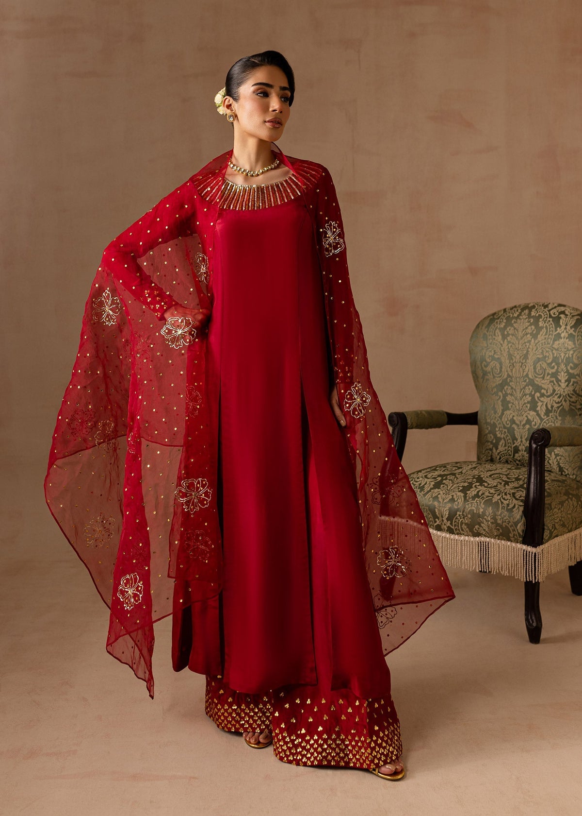 Maria Osama Khan | Noir Bliss Luxury Formals | Ruby by Maria Osama Khan - Designer Dress - Type: Ladies Clothes - Available at Libayah - 100% Original