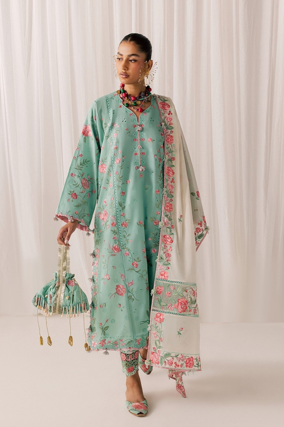 Elan | Stitched Pret 26 | GULRAAZ (EL26-08 B ST) by Elan - Designer Dress  - Type : Ladies Clothes - Available at Libayah - 100% Original 