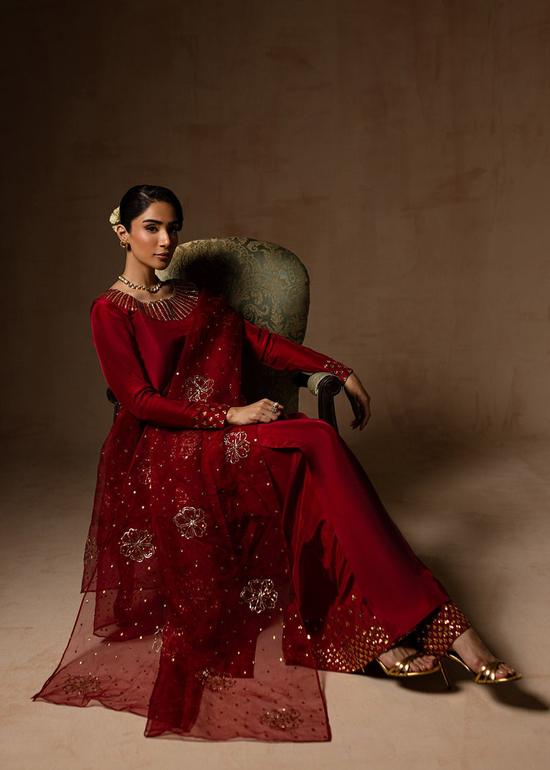 Maria Osama Khan | Noir Bliss Luxury Formals | Ruby by Maria Osama Khan - Designer Dress - Type: Ladies Clothes - Available at Libayah - 100% Original