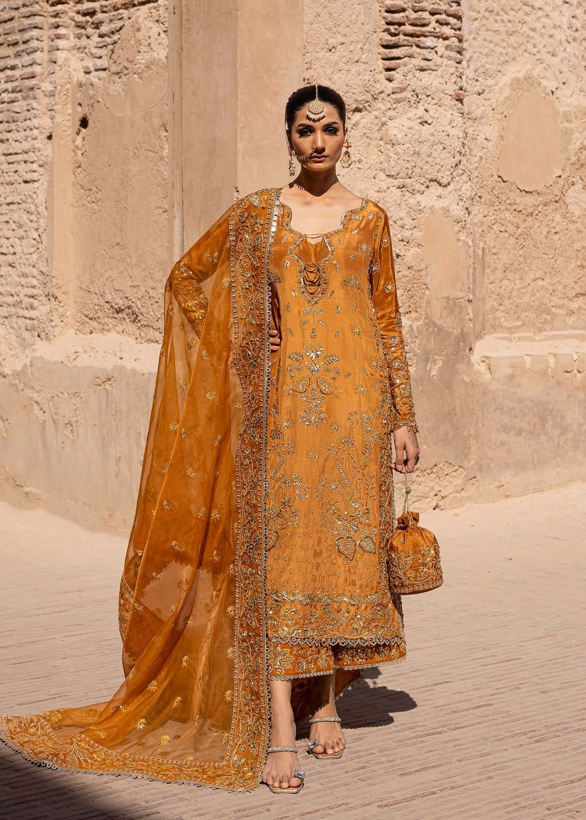Akbar Aslam | Dastaan Luxury Formals | Zarmisha by Akbar Aslam - Designer Dress - Type: Ladies Clothes - Available at Libayah - 100% Original