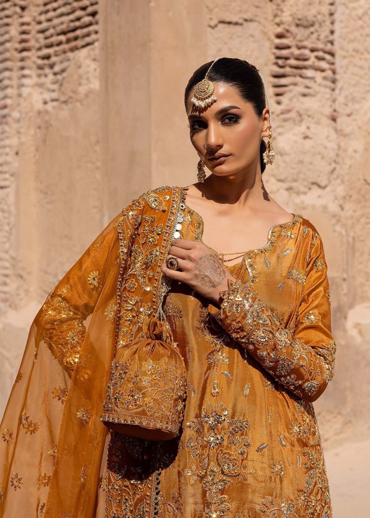 Akbar Aslam | Dastaan Luxury Formals | Zarmisha by Akbar Aslam - Designer Dress - Type: Ladies Clothes - Available at Libayah - 100% Original