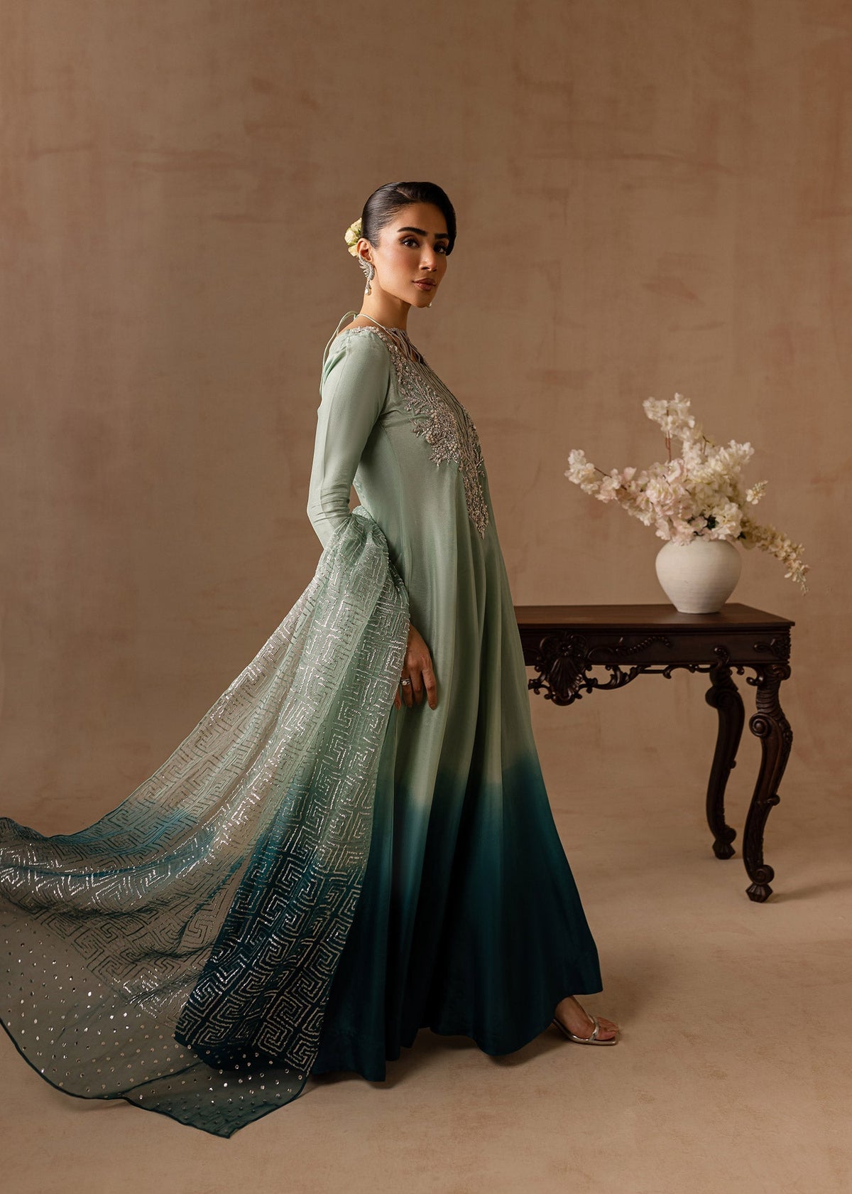 Maria Osama Khan | Noir Bliss Luxury Formals | Aazure by Maria Osama Khan - Designer Dress - Type: Ladies Clothes - Available at Libayah - 100% Original
