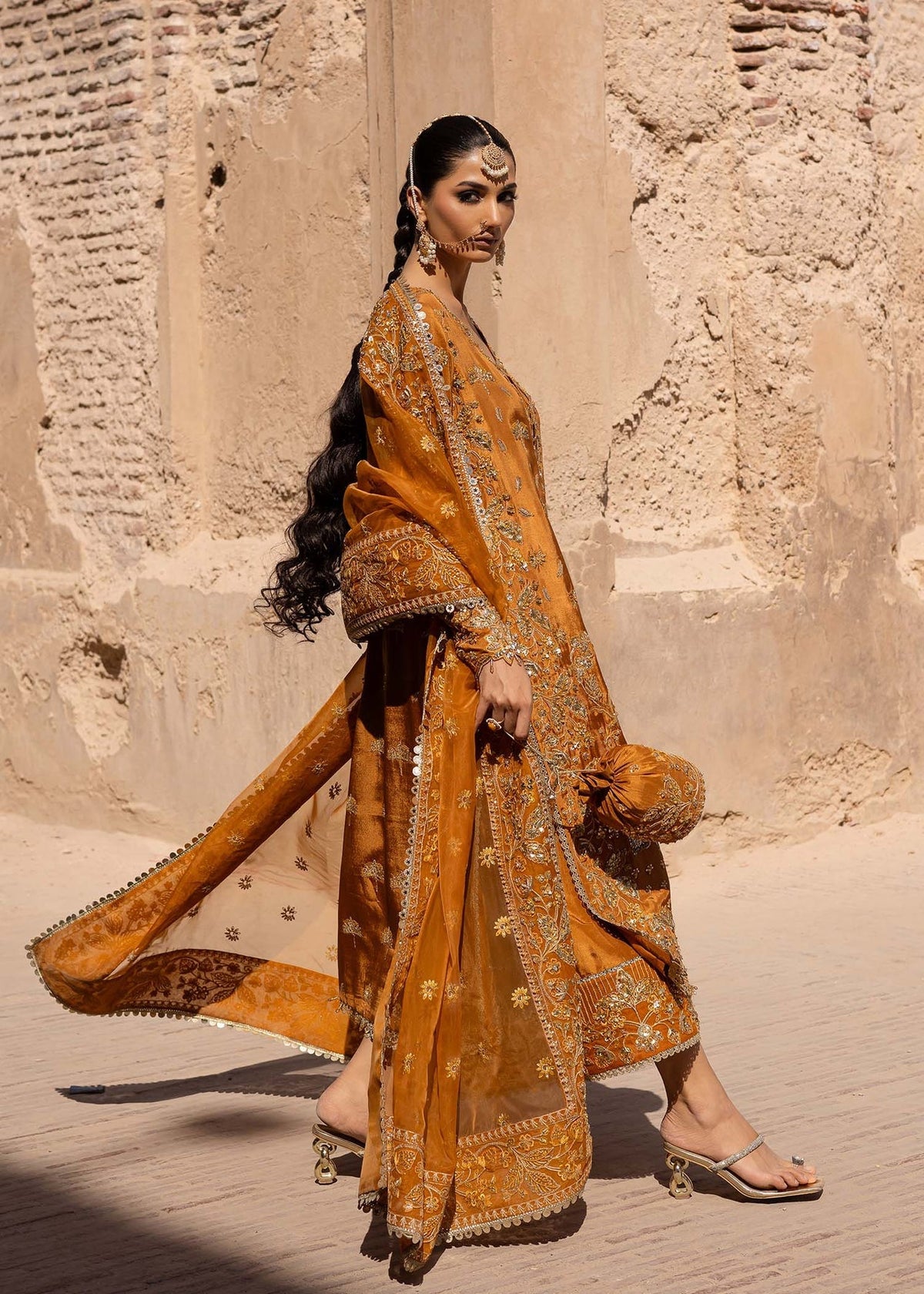 Akbar Aslam | Dastaan Luxury Formals | Zarmisha by Akbar Aslam - Designer Dress - Type: Ladies Clothes - Available at Libayah - 100% Original