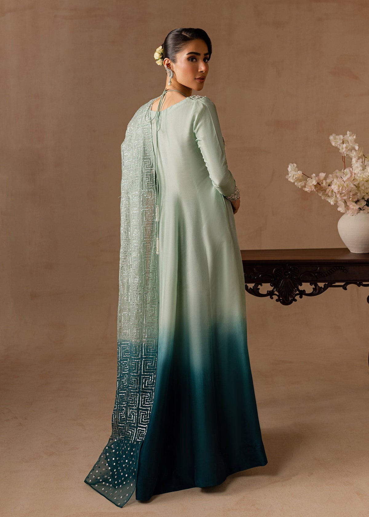 Maria Osama Khan | Noir Bliss Luxury Formals | Aazure by Maria Osama Khan - Designer Dress - Type: Ladies Clothes - Available at Libayah - 100% Original