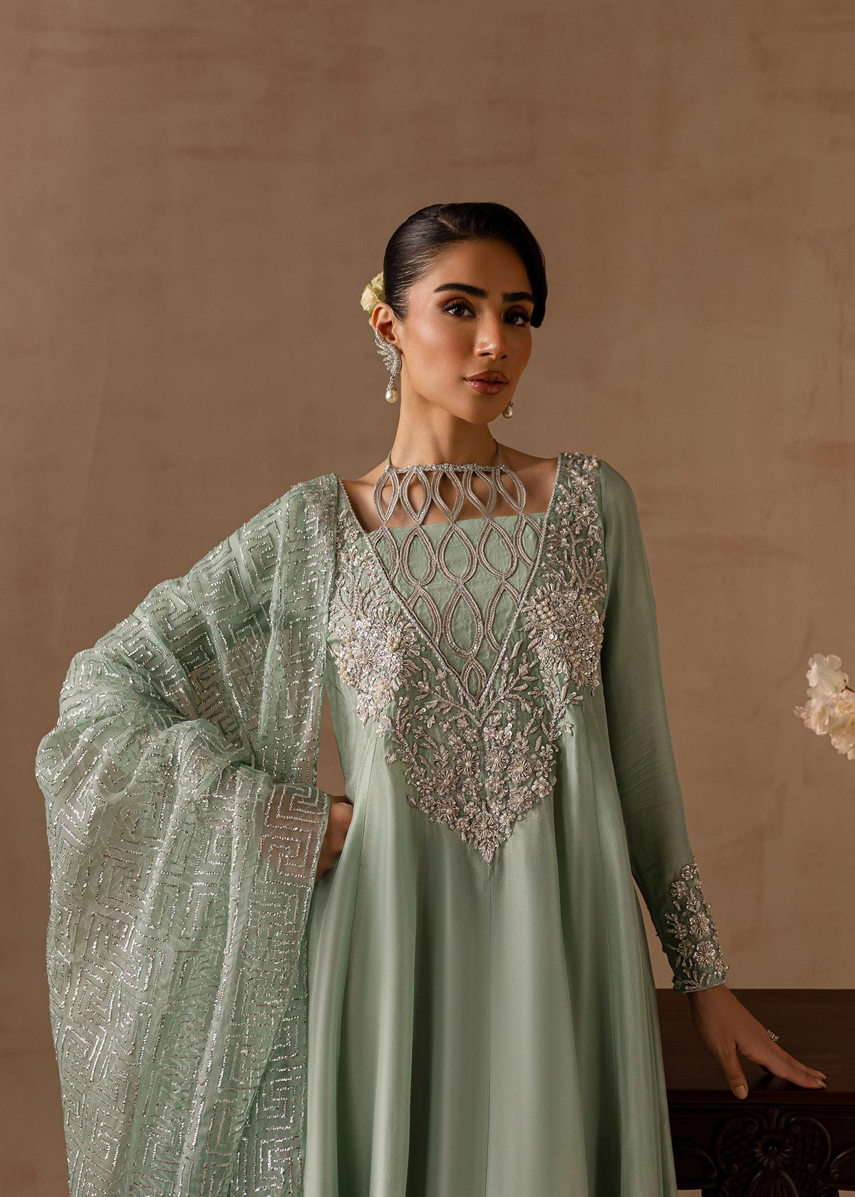 Maria Osama Khan | Noir Bliss Luxury Formals | Aazure by Maria Osama Khan - Designer Dress - Type: Ladies Clothes - Available at Libayah - 100% Original