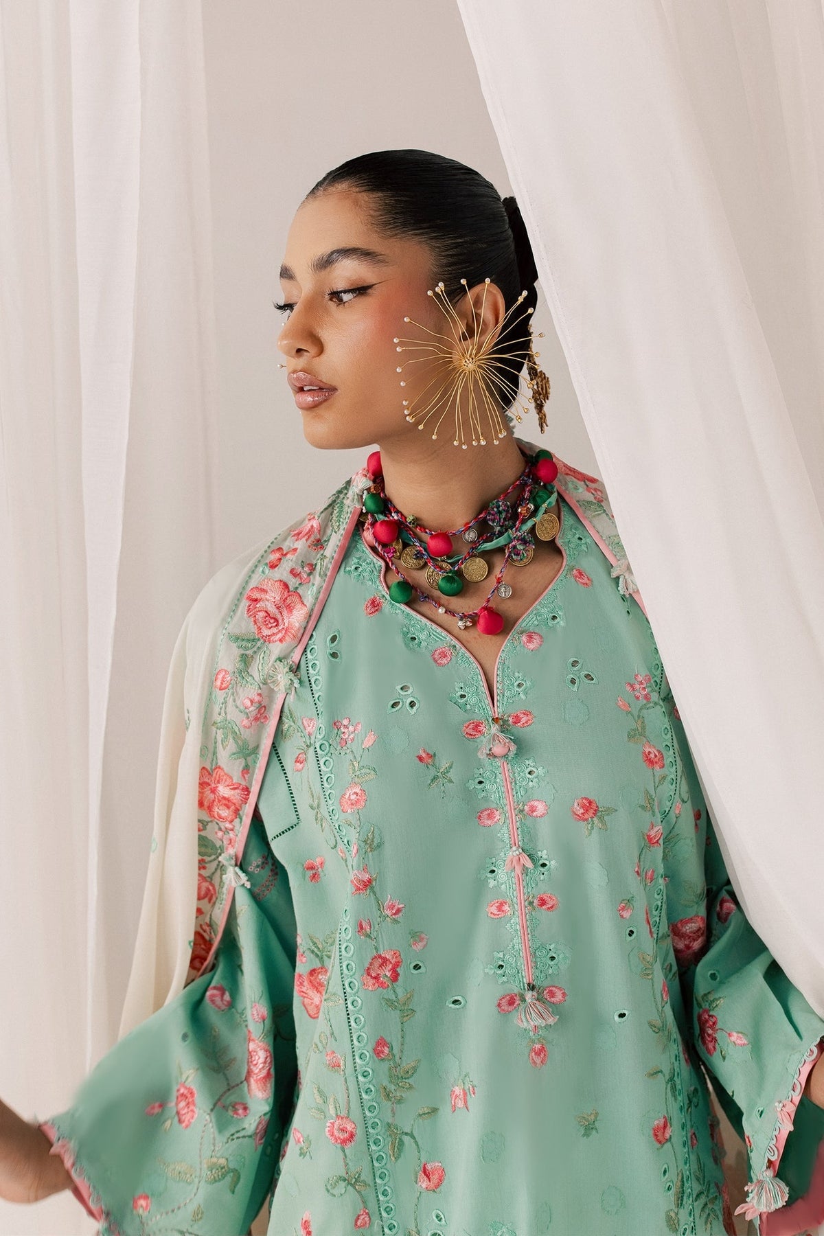 Elan | Stitched Pret 26 | GULRAAZ (EL26-08 B ST) by Elan - Designer Dress  - Type : Ladies Clothes - Available at Libayah - 100% Original 