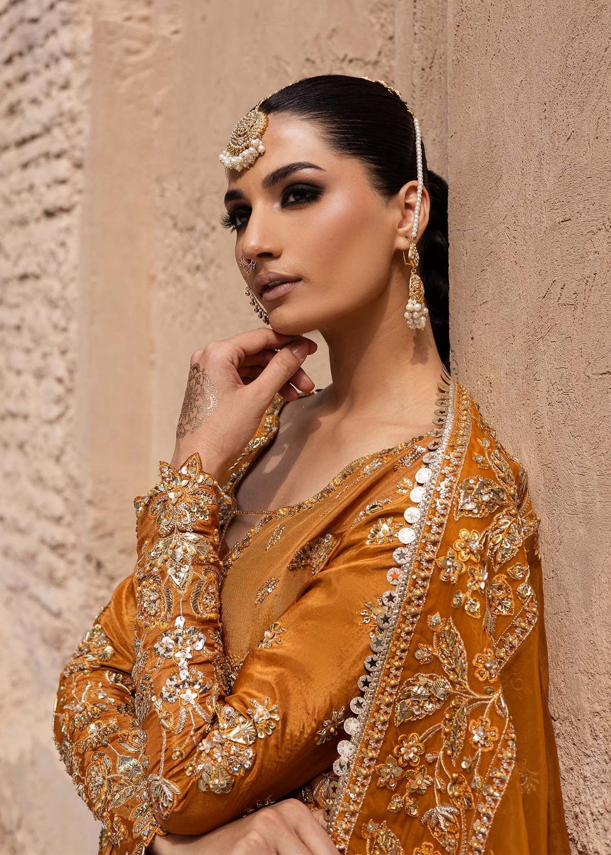 Akbar Aslam | Dastaan Luxury Formals | Zarmisha by Akbar Aslam - Designer Dress - Type: Ladies Clothes - Available at Libayah - 100% Original