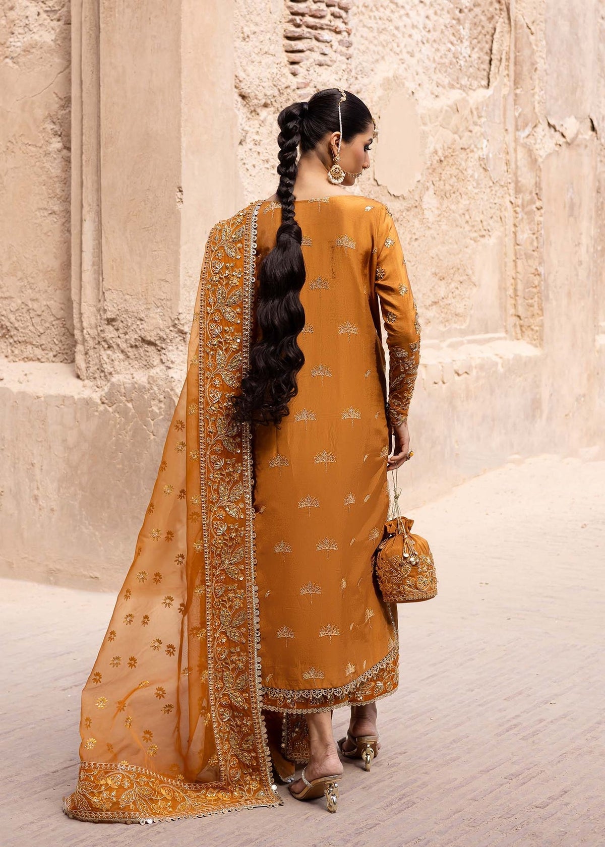 Akbar Aslam | Dastaan Luxury Formals | Zarmisha by Akbar Aslam - Designer Dress - Type: Ladies Clothes - Available at Libayah - 100% Original