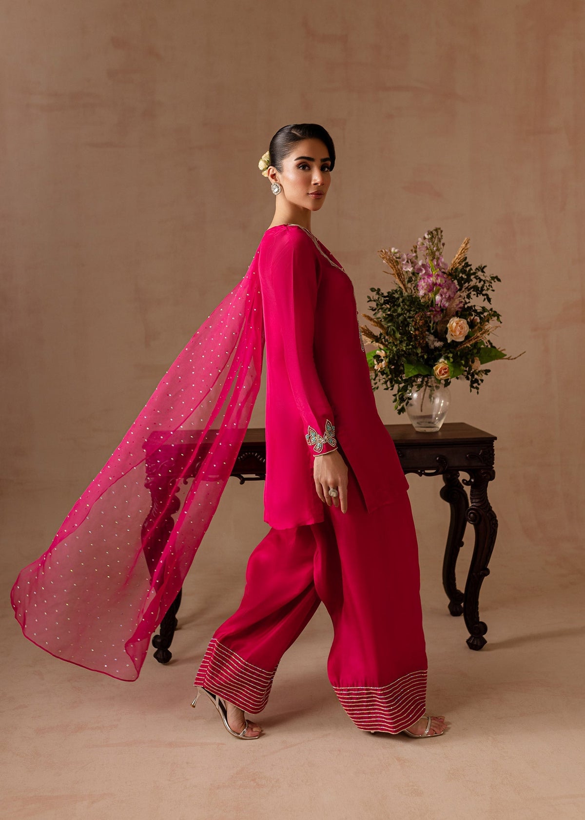 Maria Osama Khan | Noir Bliss Luxury Formals | Peony by Maria Osama Khan - Designer Dress - Type: Ladies Clothes - Available at Libayah - 100% Original