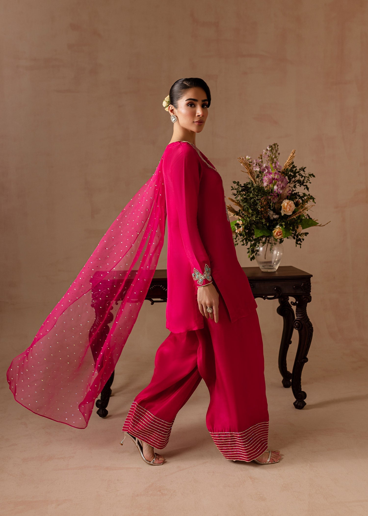 Maria Osama Khan | Noir Bliss Luxury Formals | Peony by Maria Osama Khan - Designer Dress - Type: Ladies Clothes - Available at Libayah - 100% Original