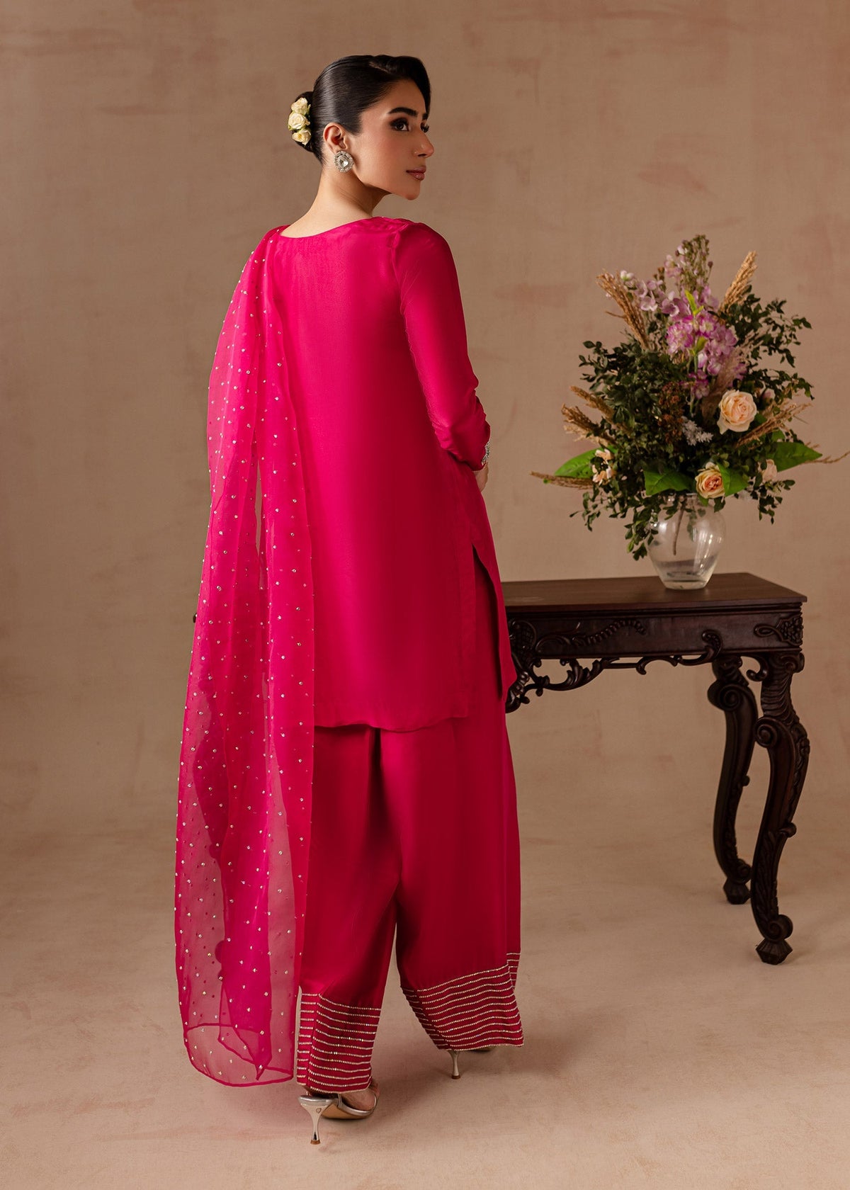 Maria Osama Khan | Noir Bliss Luxury Formals | Peony by Maria Osama Khan - Designer Dress - Type: Ladies Clothes - Available at Libayah - 100% Original
