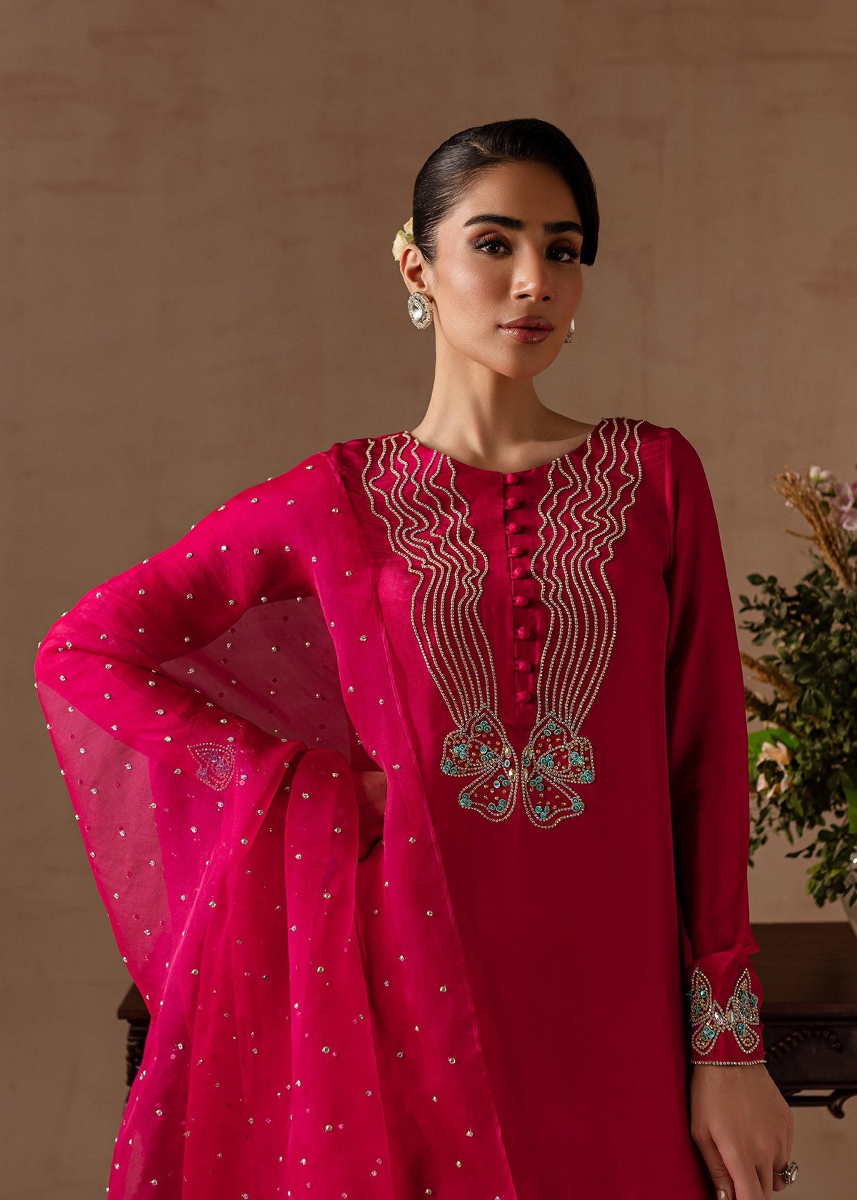 Maria Osama Khan | Noir Bliss Luxury Formals | Peony by Maria Osama Khan - Designer Dress - Type: Ladies Clothes - Available at Libayah - 100% Original