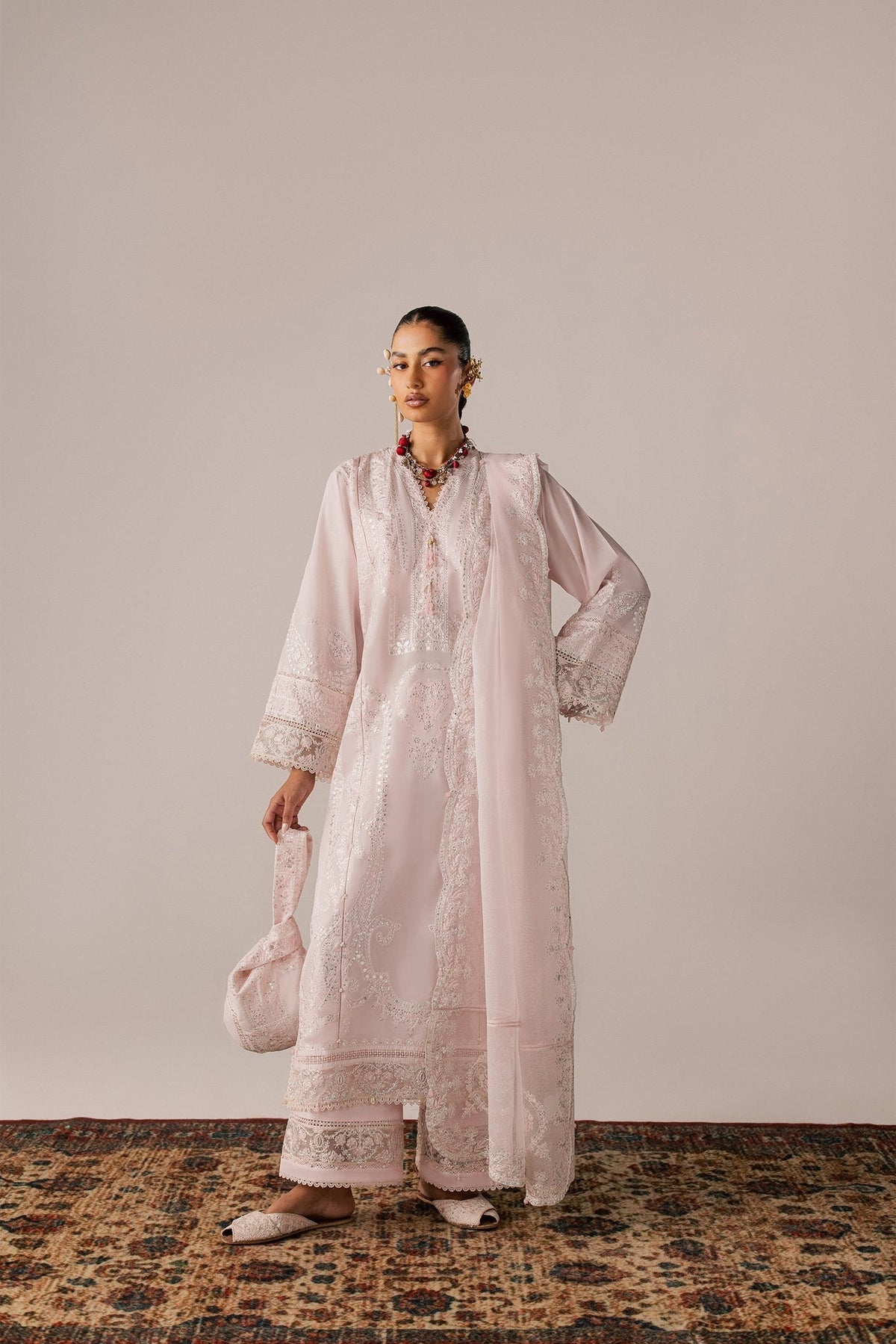 Elan | Stitched Pret 26 | ROUHAAN (EL26-04 B ST) by Elan - Designer Dress  - Type : Ladies Clothes - Available at Libayah - 100% Original 