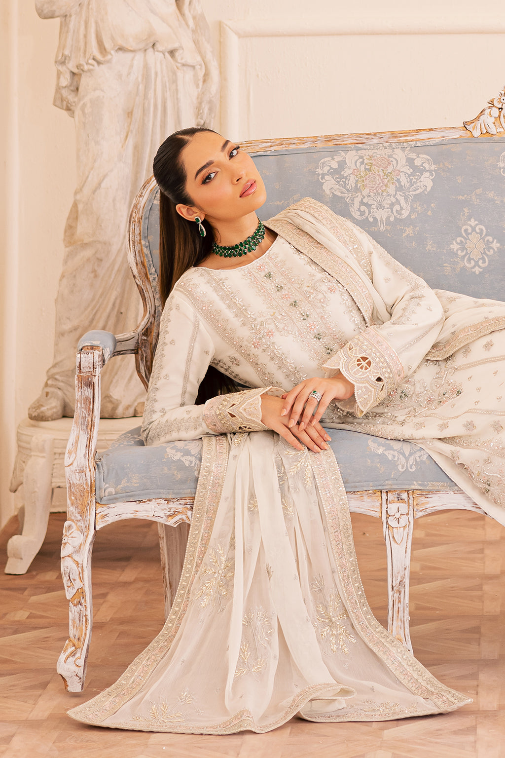 Emaan Adeel | Suave Luxury Formals | EZELLE by Emaan Adeel - Designer Dress  - Type : Ladies Clothes - Available at Libayah - 100% Original 