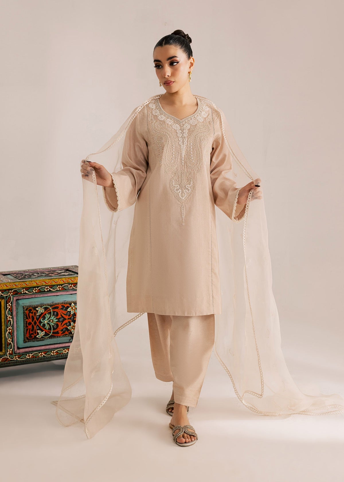 Sadaf Fawad Khan | Silk Luxury Pret 26 | Neesha by Sadaf Fawad Khan - Designer Dress  - Type : Ladies Clothes - Available at Libayah - 100% Original 