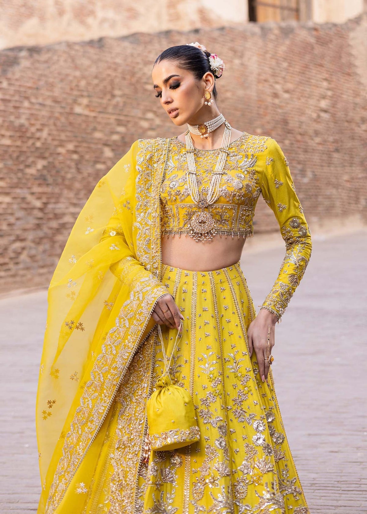 Akbar Aslam | Dastaan Luxury Formals | Nureh by Akbar Aslam - Designer Dress - Type: Ladies Clothes - Available at Libayah - 100% Original