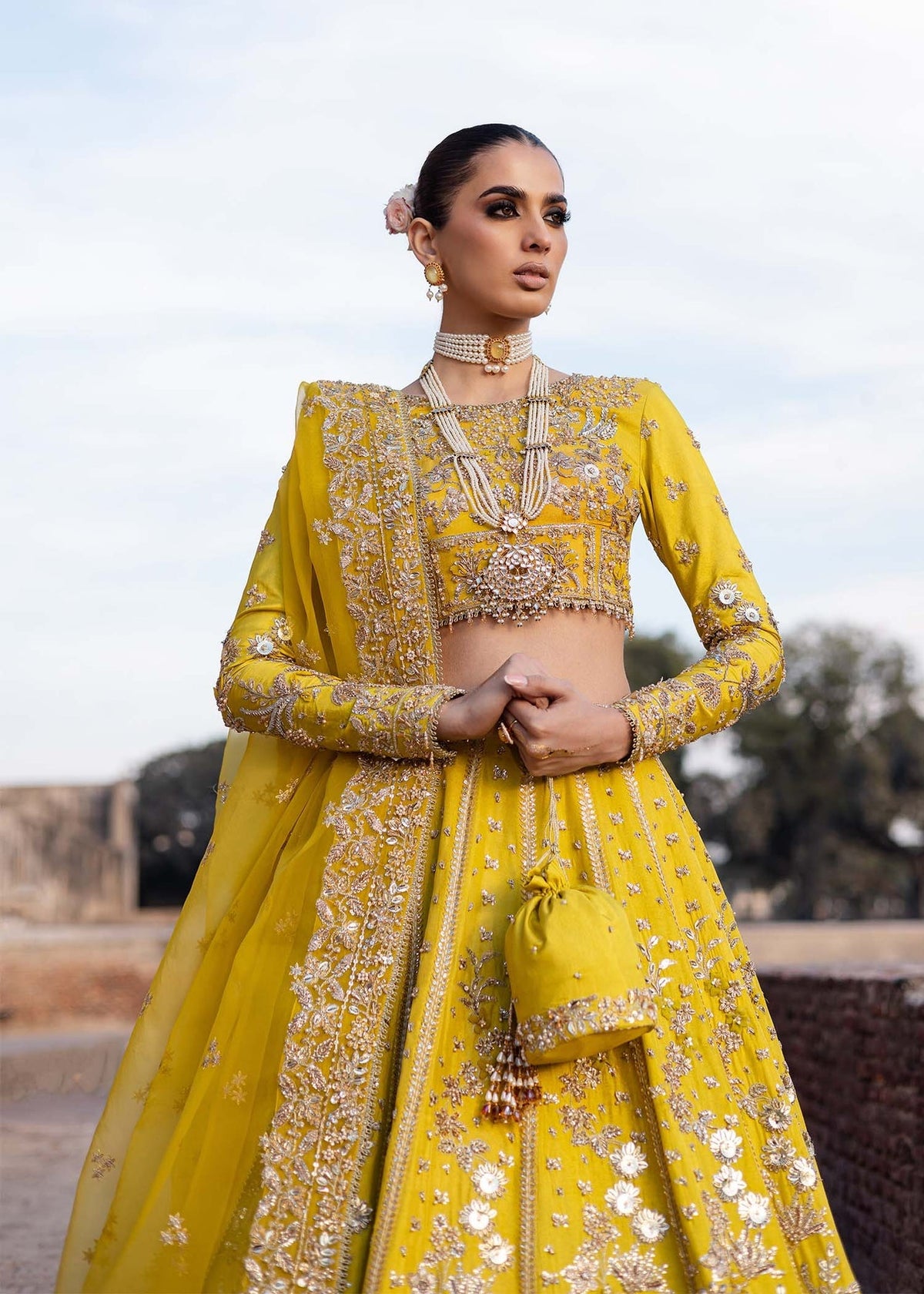 Akbar Aslam | Dastaan Luxury Formals | Nureh by Akbar Aslam - Designer Dress - Type: Ladies Clothes - Available at Libayah - 100% Original