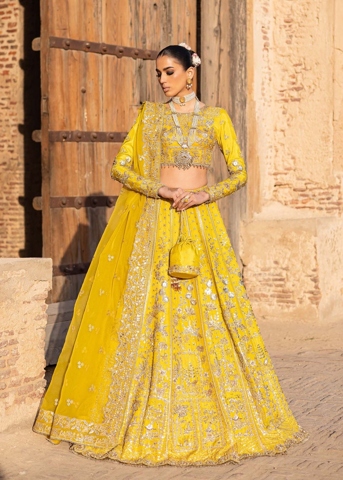 Akbar Aslam | Dastaan Luxury Formals | Nureh by Akbar Aslam - Designer Dress - Type: Ladies Clothes - Available at Libayah - 100% Original