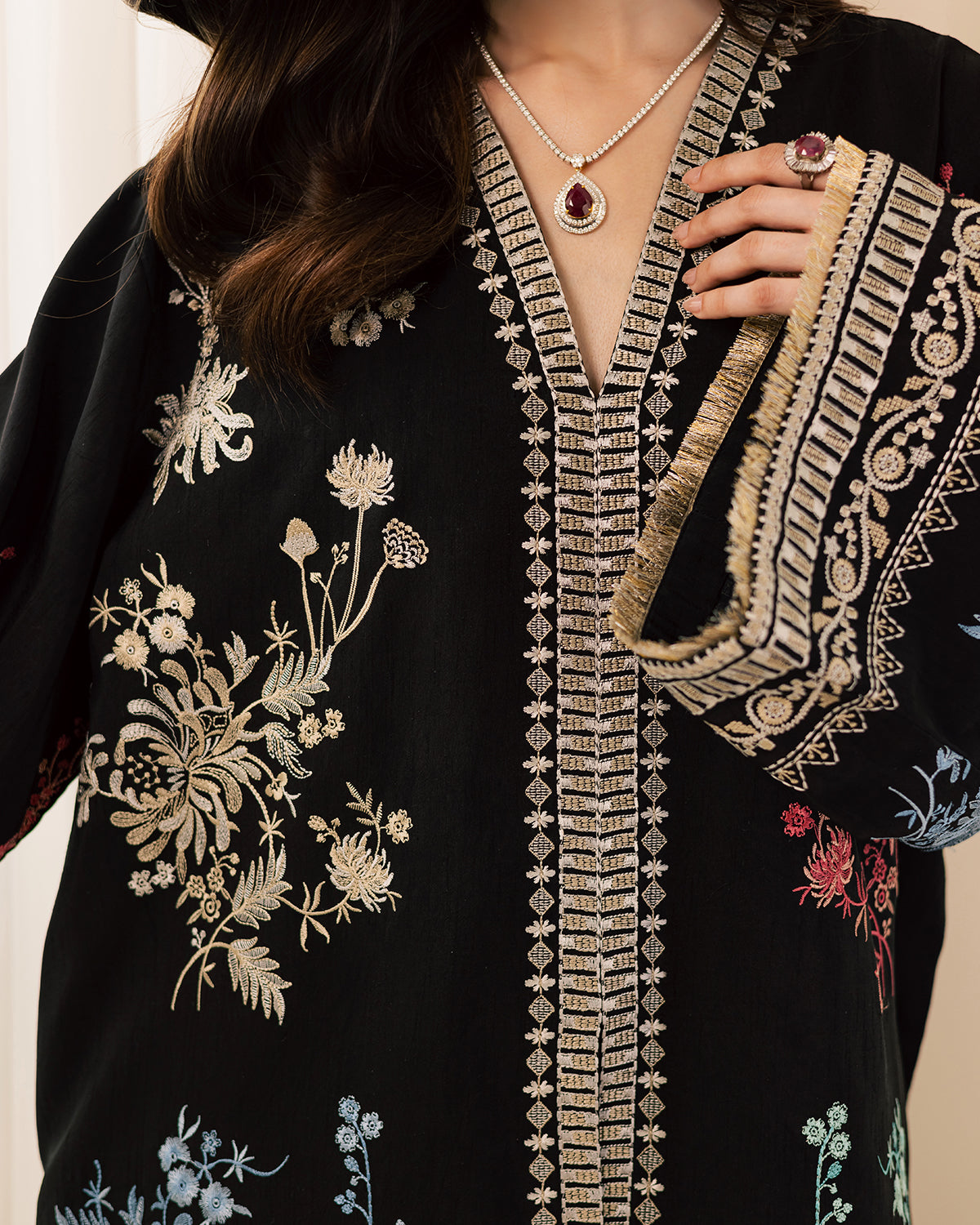 Sadaf Fawad Khan | Eva Luxury Pret 26 | Sable by Sadaf Fawad Khan - Designer Dress  - Type : Ladies Clothes - Available at Libayah - 100% Original 