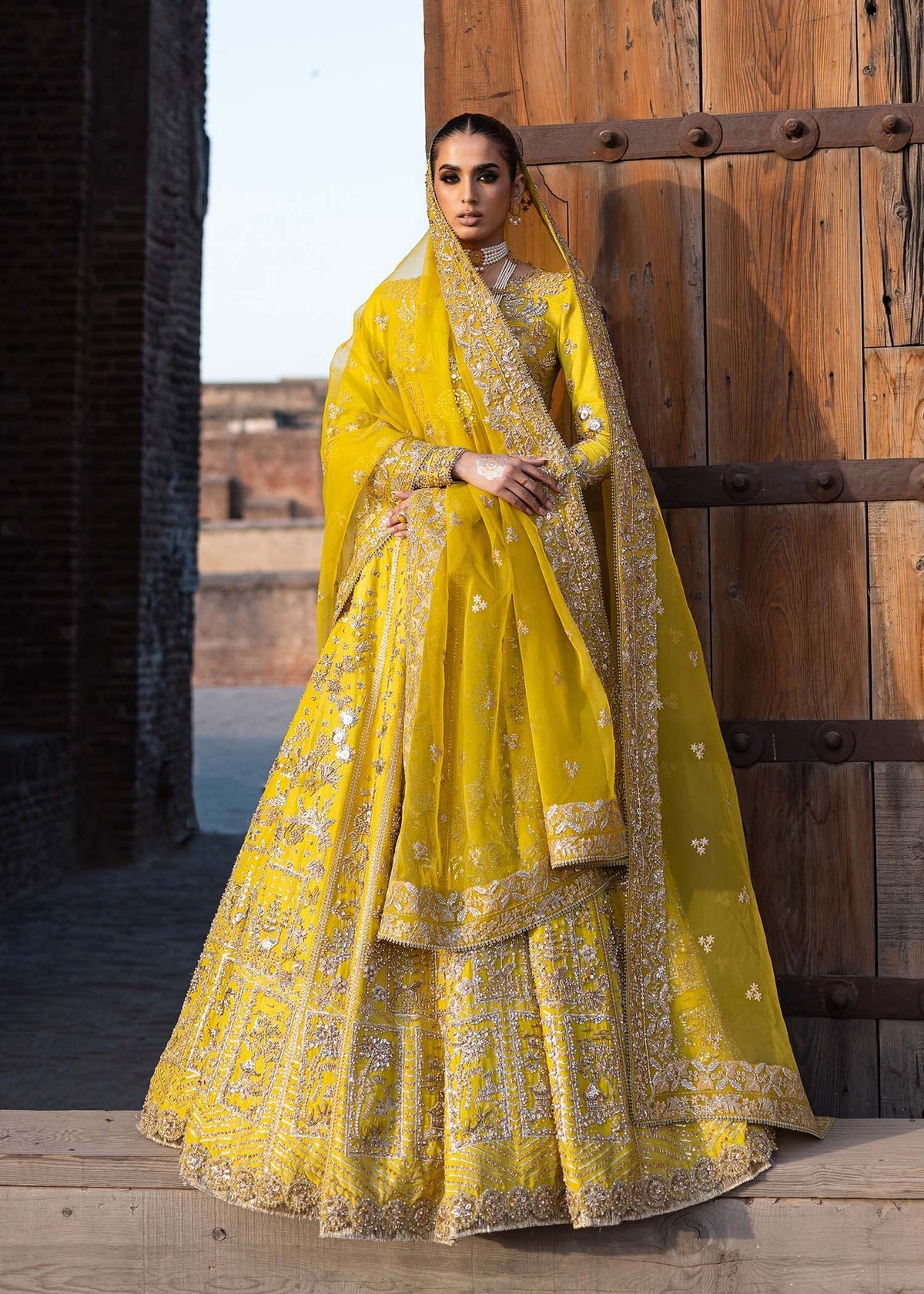Akbar Aslam | Dastaan Luxury Formals | Nureh by Akbar Aslam - Designer Dress - Type: Ladies Clothes - Available at Libayah - 100% Original