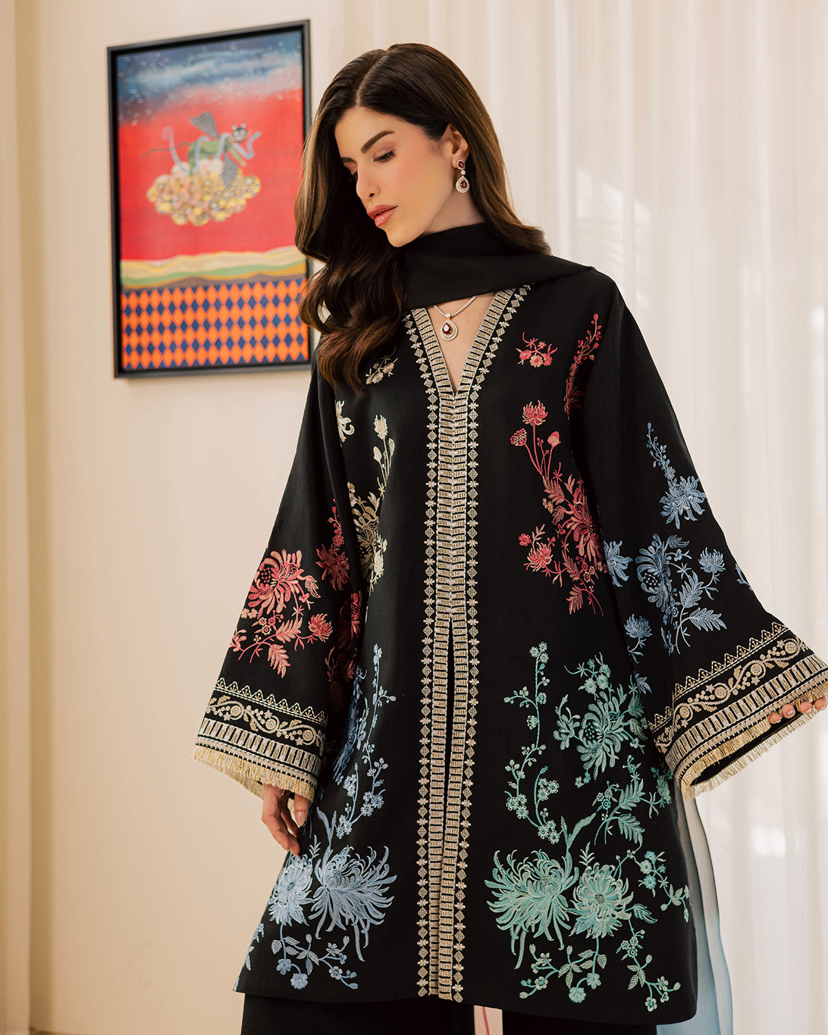 Sadaf Fawad Khan | Eva Luxury Pret 26 | Sable by Sadaf Fawad Khan - Designer Dress  - Type : Ladies Clothes - Available at Libayah - 100% Original 