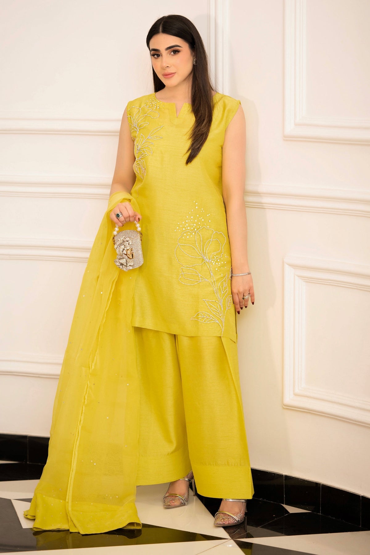 Hana | Signature Series | Lime Radiance by Hana - Designer Dress - Type: Ladies Clothes - Available at Libayah - 100% Original