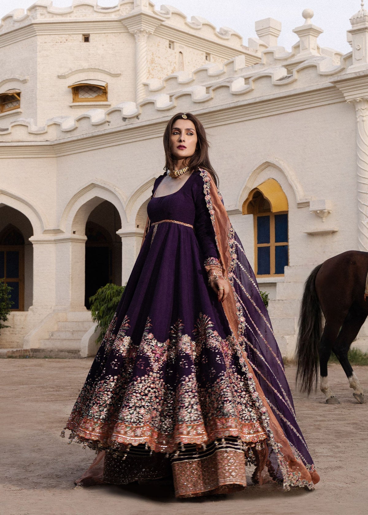 Hussain Rehar | the Doll House Festive Edit | Shabnam by Hussain Rehar - Designer Dress  - Type : Ladies Clothes - Available at Libayah - 100% Original 