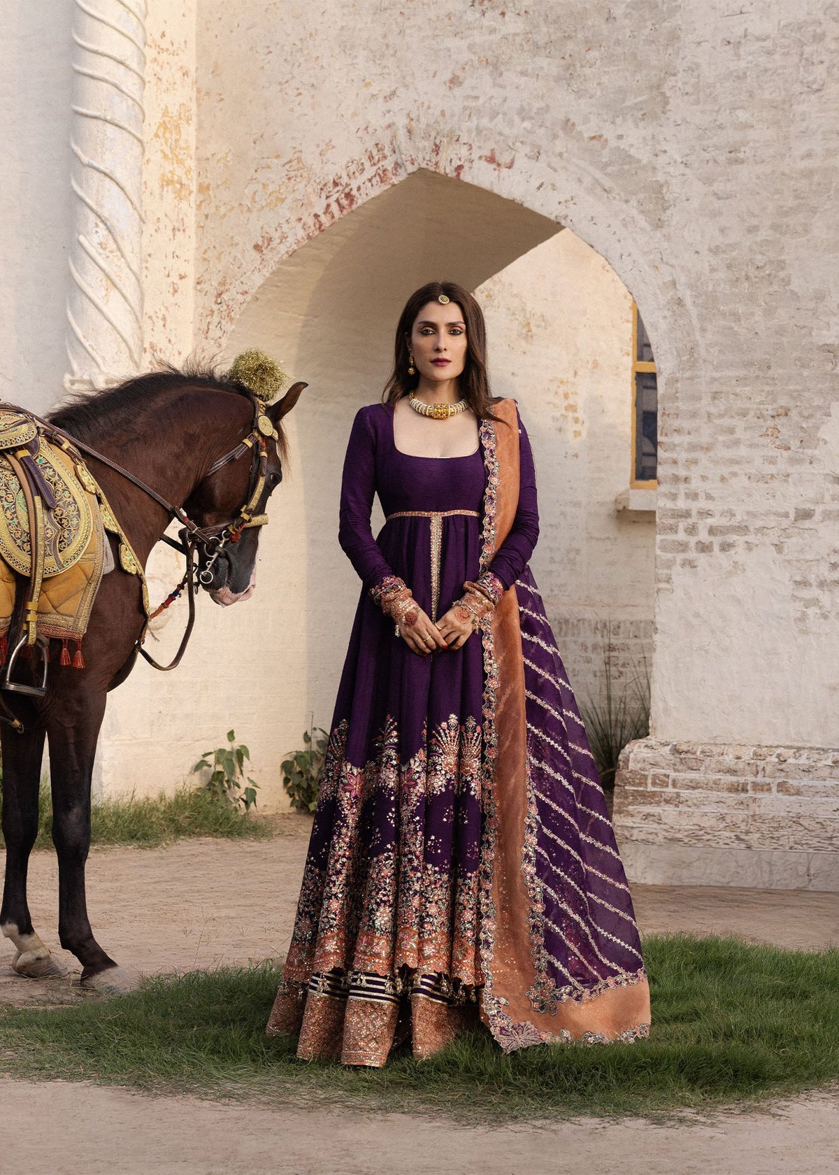 Hussain Rehar | the Doll House Festive Edit | Shabnam by Hussain Rehar - Designer Dress  - Type : Ladies Clothes - Available at Libayah - 100% Original 