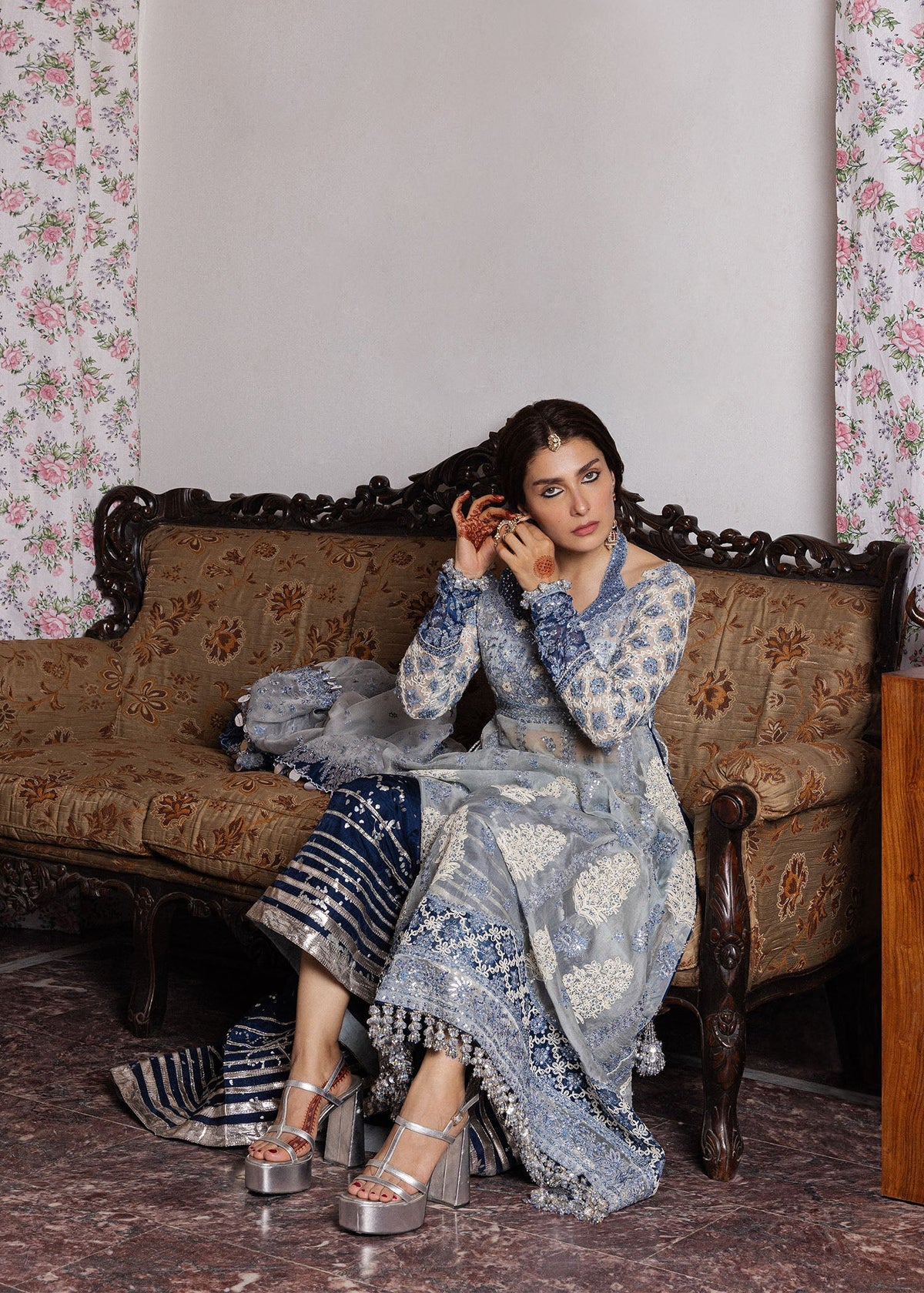 Hussain Rehar | the Doll House Festive Edit | Mehtab by Hussain Rehar - Designer Dress  - Type : Ladies Clothes - Available at Libayah - 100% Original 