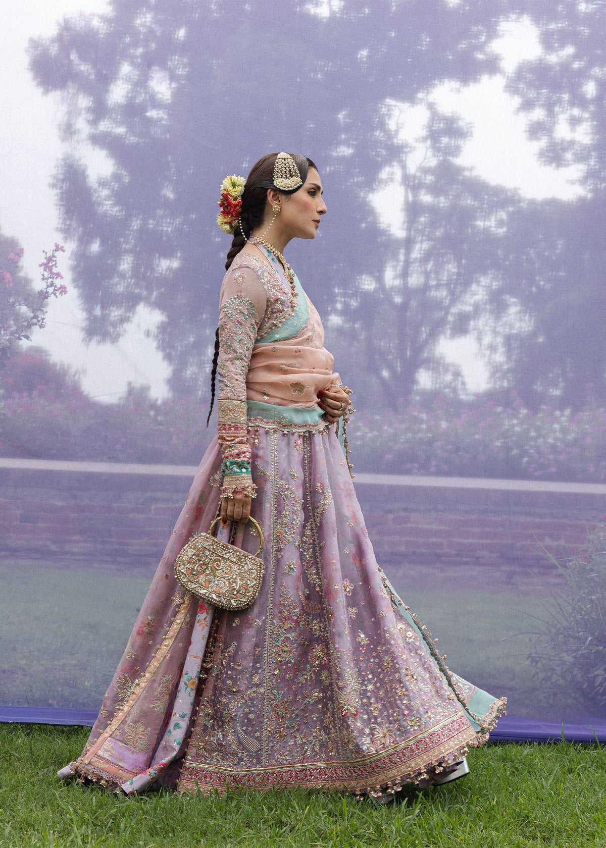 Hussain Rehar | the Doll House Festive Edit | Gulrang by Hussain Rehar - Designer Dress  - Type : Ladies Clothes - Available at Libayah - 100% Original 