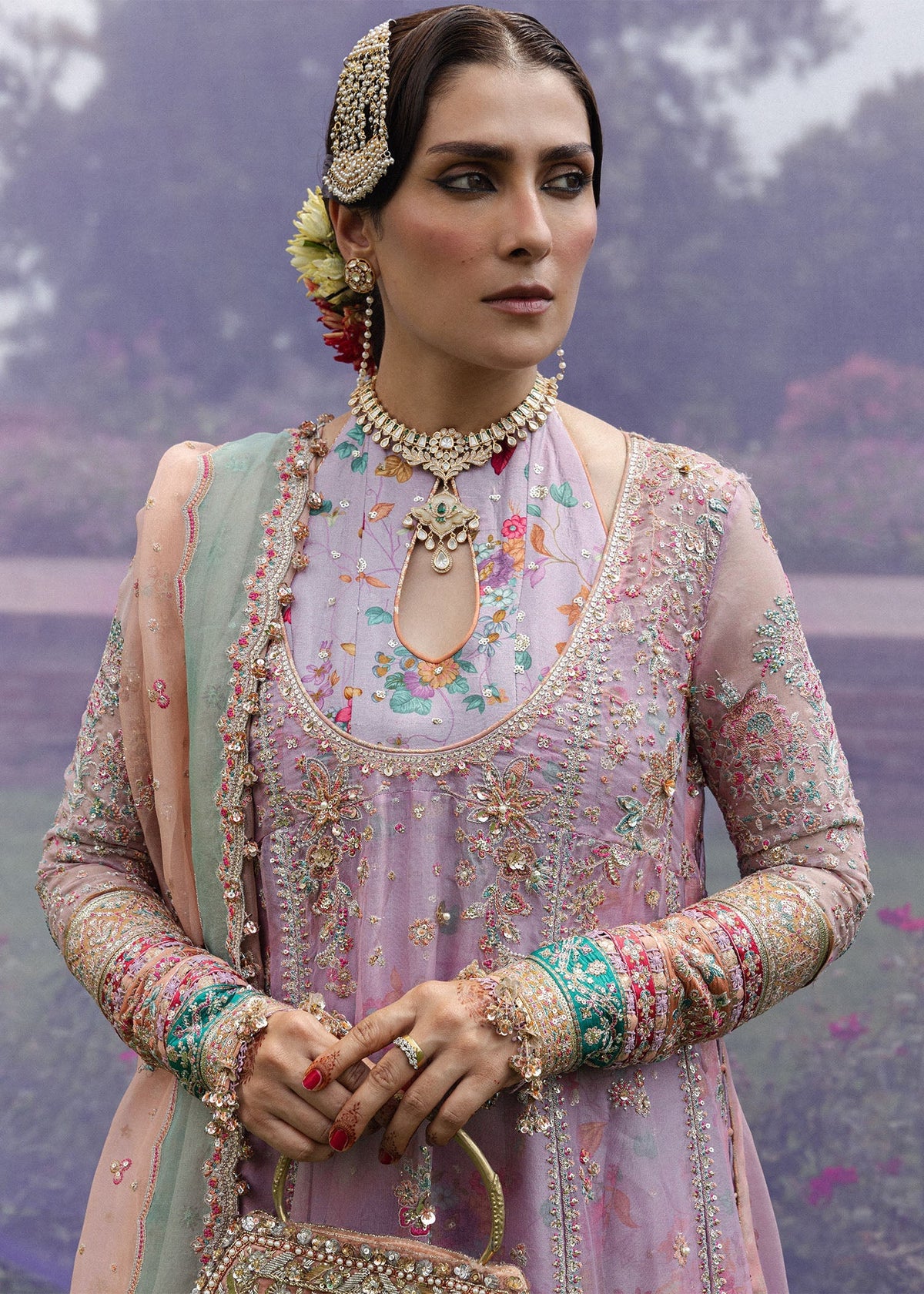 Hussain Rehar | the Doll House Festive Edit | Gulrang by Hussain Rehar - Designer Dress  - Type : Ladies Clothes - Available at Libayah - 100% Original 
