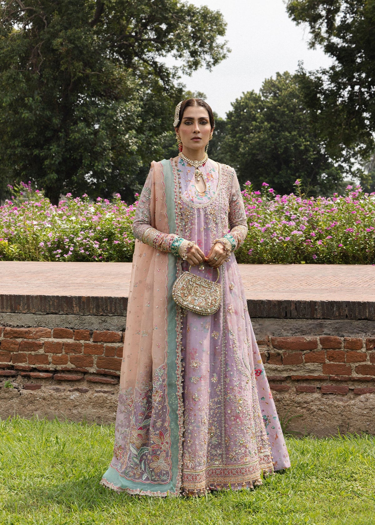 Hussain Rehar | the Doll House Festive Edit | Gulrang by Hussain Rehar - Designer Dress  - Type : Ladies Clothes - Available at Libayah - 100% Original 